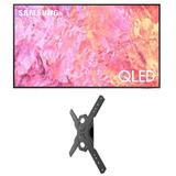Samsung QN43Q60CAFXZA 43 Inch QLED 4K Quantum HDR Dual LED Smart TV with a Kanto PS100 Tilting TV Mount with 15 Degrees Swivel for 26 Inch-60 Inch TVs (2023)