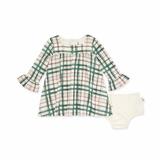 Burt s Bees Baby Girl Irish Plaid Dress & Diaper Cover Set Toddler Girls Size 4T