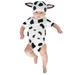 Girl Clothes Cartoon Short Printed Sleeve Dairy Cow Hat Outfits for Girls