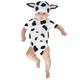 Girl Clothes Cartoon Short Printed Sleeve Dairy Cow Hat Outfits for Girls