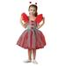 Tosmy Toddler Girl Clothes Fly Sleeve Tulle Pageant Gown Party Evening Dress Wedding Dress For Children Clothes Fashion Clothes