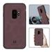 Mantto PU Leather Case for Samsung S9 Plus Retro Premium Luxury Slim Soft Non-Slip Grip Flexible Bumper Shockproof Full Body Protective Cover Phone Cases for Samsung Galaxy S9 Plus Wine Red