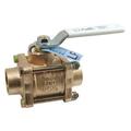 APOLLO VALVES 82LF20701 1-1/2" Sweat Bronze Ball Valve Inline