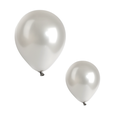 7 INCH MATTE SILVER BALLOONS PACK OF 50