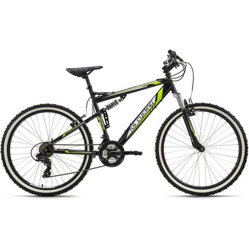 KS CYCLING MTB-Hardtail Mountainbike Fully 26 Zoll Scrawler, Größe 51 in Schwarz