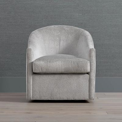 Lavello Swivel Chair - Performance Linen Parks Ivory - Frontgate