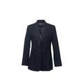 Women's Black Pinstripe Blazer Medium Le Réussi