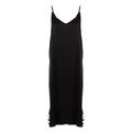 Women's Pure Silk Slip Dress In Black With Adjustable Straps Medium Izabela Mandoiu