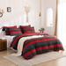 Union Rustic Jayliyah Microfiber 3 Piece Duvet Cover Set Microfiber in Black | Queen Duvet Cover + 2 Standard Pillowcases | Wayfair