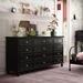 Lark Manor™ Arriel 12 - Drawer Dresser Wood in Black | 31.5 H x 63 W x 15.7 D in | Wayfair ADAC35A433E646639268B32179C6A448