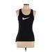 Nike Active Tank Top: Black Activewear - Women's Size Large