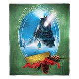 Warner Bros Polar Express Round Trip Silk Touch Throw