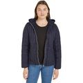 Tommy Hilfiger Damen Daunenjacke mit Kapuze, Blau (Desert Sky), S