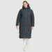 Eddie Bauer Plus Size Women's Glacier Peak Seamless Stretch Down Duffle Coat - Grey - Size 1X