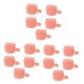 ibasenice 15 Pcs Pacifier Box Silicone Dummy Clip Pacifier Holder Case Pacifier Holder Clip Dummy Holder Soother Holder Pacifier Case Infant Pacifier Silicone Container Storage Box Baby Bib