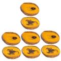 HOMSFOU 8 Pcs Artificial Amber Crystal Amber Baltic Amber Teething Necklace Amber with Amber Necklace for Amber Real Specimen Amber Pendant Kid Stuff Charm Decorations Baby Resin