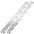 Amylove 2 Pcs Stainless Steel Trim Strips 304 Brushed Stainless Steel Trim Metal Finishing Sheet Metal Gap Strip Filler Trim for Kitchen Tools (Silver, 3 x 30 Inch)