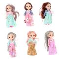 ibasenice 12 Pcs Fairy Doll Toys Baby Doll Toys Princess Royal Doll Birthday Gift Doll Joint Dolls Baby Dolls Clothes Action Figures Dolls Doll Dress up Toys Fairy Toy Pvc Costume Girl