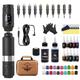 Tattoo Pen Kit Complete Tattoo Pen Kit Wireless Tattoo Pen Machine Rechargeable Tattoo Pens Gun Cartridges Lining Shading Kit Complete Tattoo Pen Kit Lining Shading Coloring,Silver