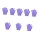 FRCOLOR 80 Pcs Five Finger Bath Gloves Self Tanning Mitt Scrubbing Glove Shower Sun Tanning Glove Bath Mitten Scrub Body Syhower Scrub New Bath Washcloth Portable Spa Toddler Nylon Purple