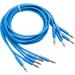 Cre8audio Nazca Noodles Eurorack-Style Patch Cables (Baby Blue, 5-Pack, 2.5') BLNOODLE75