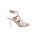 Donald J Pliner Heels: White Shoes - Women's Size 9 - Open Toe