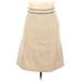 Gap Casual A-Line Skirt Knee Length: Tan Solid Bottoms - Women's Size 10
