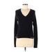 Trafaluc by Zara Pullover Sweater: Black Solid Tops - Women's Size Medium