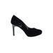 Bandolino Heels: Pumps Stilleto Cocktail Party Black Print Shoes - Women's Size 8 1/2 - Round Toe
