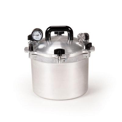 All American 1930 Pressure Cooker/Canner Aluminum in Blue/Brown/Gray | 12.125 H x 13 W x 13 D in | Wayfair 910