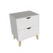 George Oliver Jimyah 2 - Drawer Nightstand Wood in White | 24 H x 20 W x 16 D in | Wayfair 5BA055D89BA941788D7E8B46210A7A6E