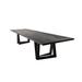 17 Stories Pearlette Dining Table Wood/Metal in Black/Brown/Gray | 29.5 H x 78.7 W x 31.4 D in | Wayfair D86EF76223BE4D8087812E28F22CA1E2