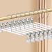 Rebrilliant Mekyah Metal Non-Slip Hangers w/ Clips Metal in White | 5.31 H x 12.2 W in | Wayfair 069E7CF512D24E788A0E49881B8DDA53