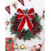 The Holiday Aisle® 15.7" Polyvinyl Chloride (PVC) Wreath Traditional Faux in Red | 15.7 H x 15.7 W x 0.8 D in | Wayfair