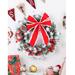The Holiday Aisle® 15.7" Polyvinyl Chloride (PVC) Wreath Traditional Faux in Red | 15.7 H x 15.7 W x 2 D in | Wayfair