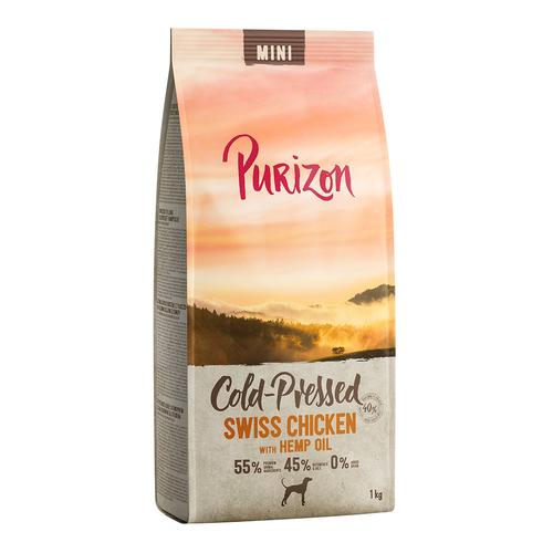 Purizon Kaltgepresst Mini Schweizer Poulet mit Hanföl - 4 x 1 kg