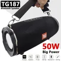 50W ad alta potenza altoparlante Bluetooth Esterno IPX6 Impermeabile Colonna Senza Fili Portatile super base partito audio 3D stereo Altoparlanti per pc Music Center Subwoofer FM TF scheda USB TG187