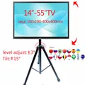 DLS-12MT new Universal 14"-55" height adjustable 50kg tilt LCD tv floor tripod stand VESA 400X400