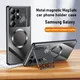 For Samsung Galaxy S24 S23 Ultra S22 S21 Case Metal Aluminum Magnetic Magsafe car phone holder