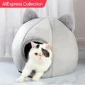 AliExpress Collection Pet Tent Cave Bed for Cats Small Dogs Self-Warming Cat Tent Bed Cat Hut