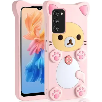 Rilakkuma Cat Bear For Samsung Galaxy A15 A14 A53 A54 S20 FE S22 S23 S24 Plus Silicone Soft Cover