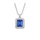 925 Silber Kette Royal Blue