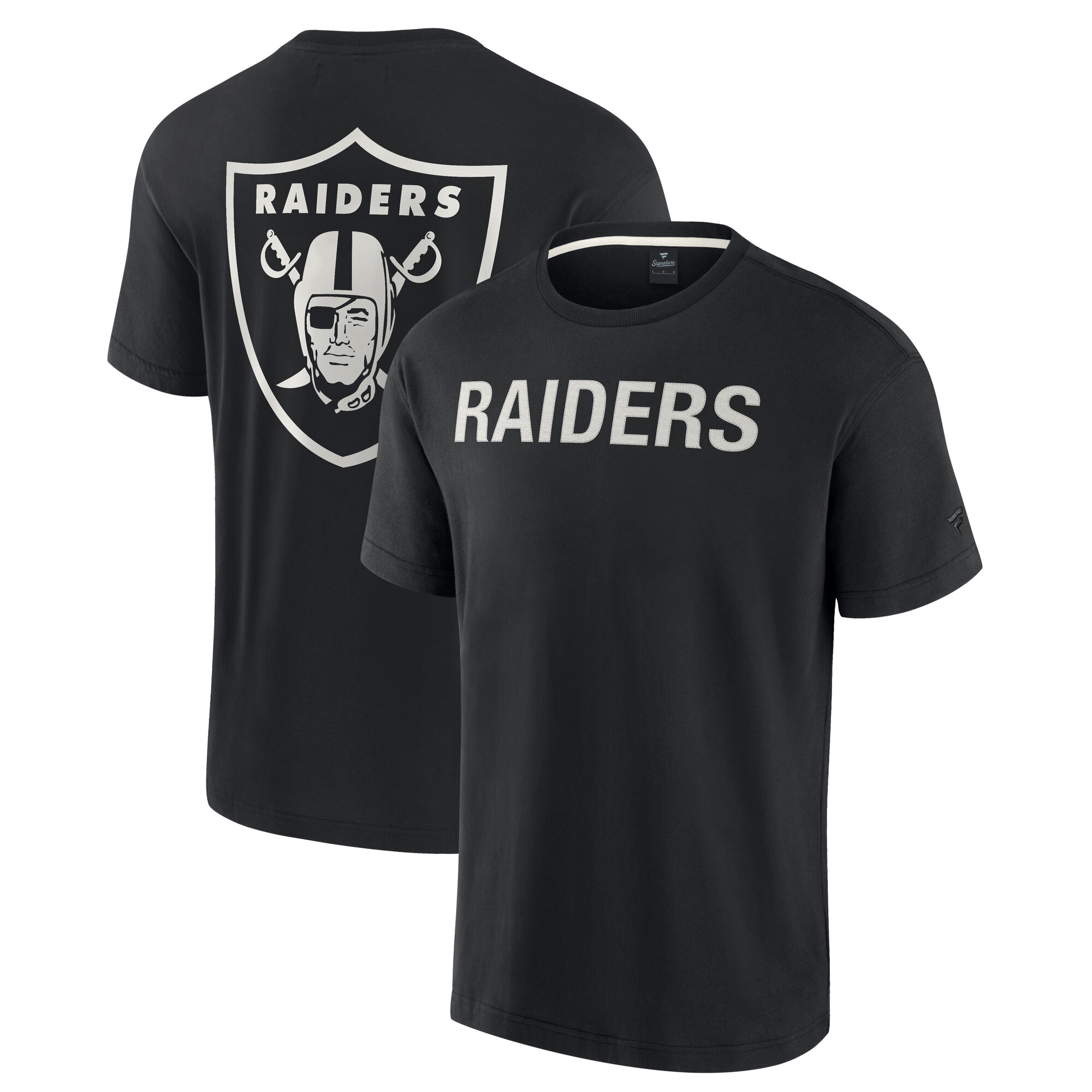 Schwarzes, superweiches Unisex-T-Shirt „Las Vegas Raiders Elements“ mit kurzen Ärmeln Image