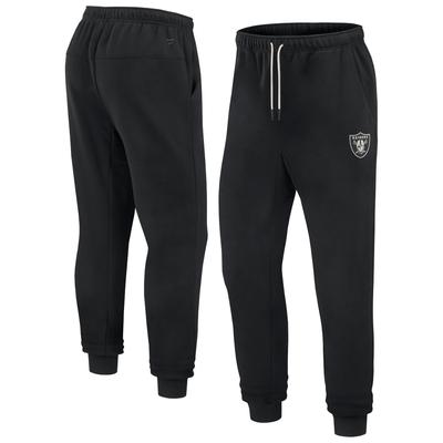 Unisex Fanatics – Schwarze, superweiche Fleece-Jogginghose „Elements“ von Las Vegas Raiders Image