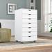 7 Drawer Chest Storage Cabinets with Wheels ,Mobile Organizer Drawers