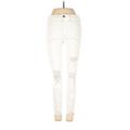 American Eagle Outfitters Jeggings - Mid/Reg Rise: Ivory Bottoms - Women's Size 2 - Sandwash