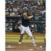 Corbin Carroll Arizona Diamondbacks Autographed 2023 National League Rookie of the Year 16" x 20" Black Jersey Hitting Photograph