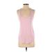 Lululemon Athletica Active Tank Top: Pink Solid Activewear - Women's Size 2
