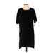 DKNY Casual Dress - Shift Scoop Neck Short sleeves: Black Print Dresses - New - Women's Size Small