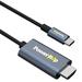 POWER IT UP BY IMPECCA 6FT USB-C to HDMI 4K High Speed Cable in Black | Wayfair A-HDC206-604